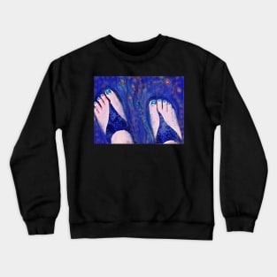 Sandals and Tiny Fish Crewneck Sweatshirt